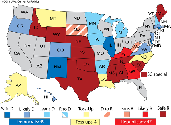 Larry Sabato Senate Map